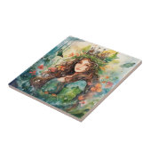 Watercolour Forest Princess Tegeltje (Zijkant)