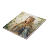 Watercolour Forest Princess Tegeltje (Zijkant)