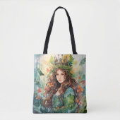 Watercolour Forest Princess Tote Bag (Voorkant)