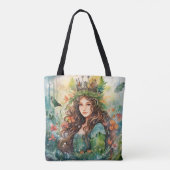 Watercolour Forest Princess Tote Bag (Achterkant)