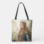 Watercolour Forest Princess Tote Bag (Achterkant)