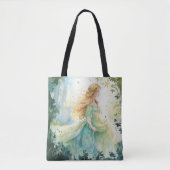 Watercolour Forest Princess Tote Bag (Voorkant)
