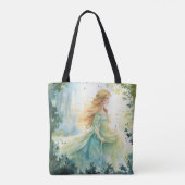 Watercolour Forest Princess Tote Bag (Achterkant)
