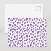 Watercolour Hart Briefkaart (Voorkant / Achterkant)