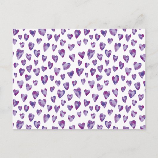 Watercolour Hart Briefkaart (Voorkant)