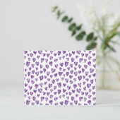 Watercolour Heart Briefkaart (Staand voorkant)