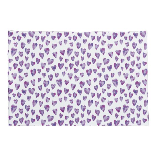 Watercolour Heart Kussensloop (Achterkant-Rechts)