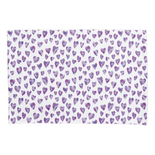 Watercolour Heart Kussensloop (Voorkant-Links)