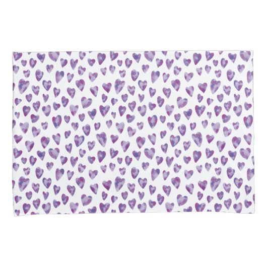 Watercolour Heart Kussensloop (Voorkant-Rechts)