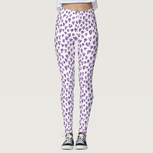 Watercolour Heart Leggings (Voorkant)