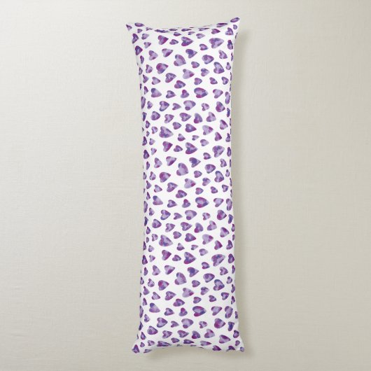 Watercolour Heart Lichaamskussen (Achterkant (Verticaal))