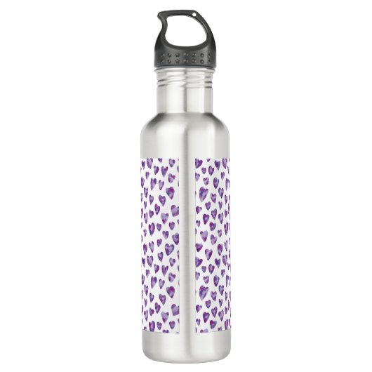 Watercolour Heart Waterfles (Achterkant)