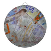 Watercolour Hummingbird Dartboard Dartbord (Voorkant)
