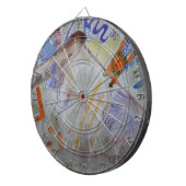 Watercolour Hummingbird Dartboard Dartbord (Voorkant Rechts)