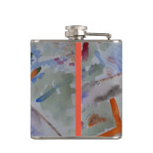 Watercolour Hummingbird Vinyl Wrapped Flask Heupfles (Achterkant)