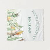 Watercolour Kind Insect Verjaardag Wandkleed (Voorkant (horizontaal))