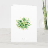 Watercolour Magische Kabouter Deur St Patrick Kaar Kaart (Achterkant)