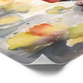 Watercolour Mice in The Rain Poster (Hoek)