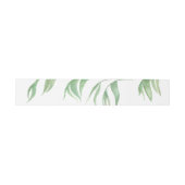 Watercolour Palm Leaf Invitation Belly Band Uitnodigingen Wikkel (Vlak)