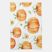 Watercolour Pumpkins Theedoek (Verticaal)