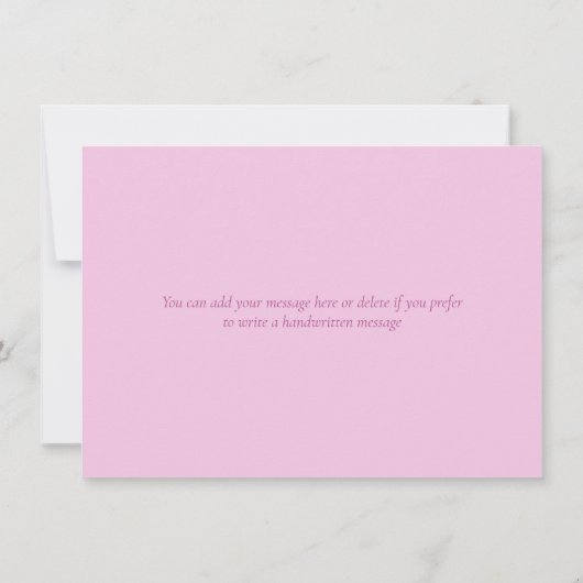 Watercolour Rozen Bloemig Groen Bedankt (Achterkant)