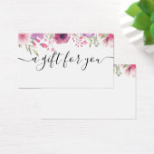 Watercolour Rozen Cadeaubon Visitekaartje (Bureau)