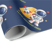 Watercolour Ruimtema Cadeaupapier (Rol Hoek)