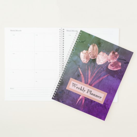 Watercolour Rustic Tulips Planner (Display)