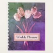 Watercolour Rustic Tulips Planner (Voorkant)
