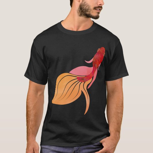 Watercolour Siamese kempvis T-shirt (Voorkant)