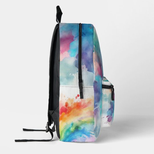Watercolour Splash Backpack Bedrukte Rugzak (Links)