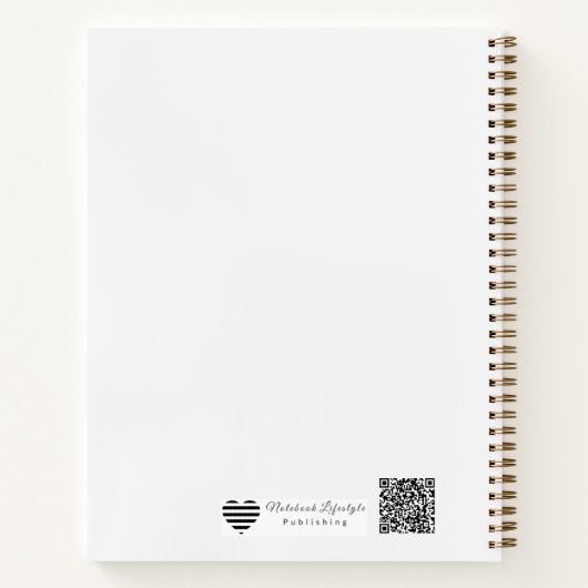 Watercolour Timeline | Artistic Wedding Design Notitieboek (Achterkant)