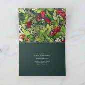 Watercolour traditional botanical modern holiday c feestdagen kaart (Binnen)