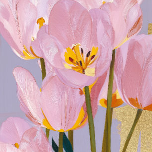 Watercolour Tulp Moederdag kaart realistisch