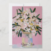Watercolour Tulpen Moederdag kaart vaas (Voorkant)