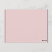 Watercolour Unicorn Floral Happy Birthday PostCard Briefkaart (Achterkant)