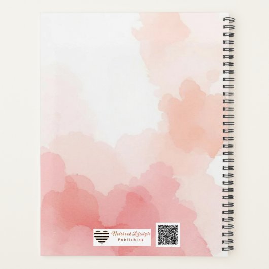 Watercolour Wash Initial Planner (Achterkant)