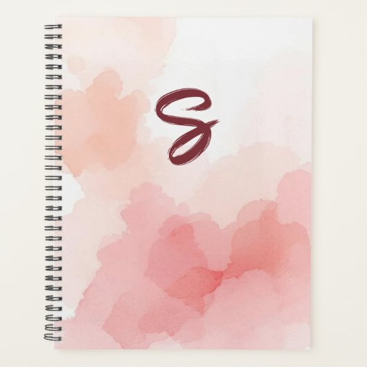 Watercolour Wash Initial Planner (Voorkant)