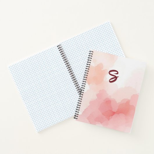Watercolour Wash Initial Planner Notitieboek (Binnen)