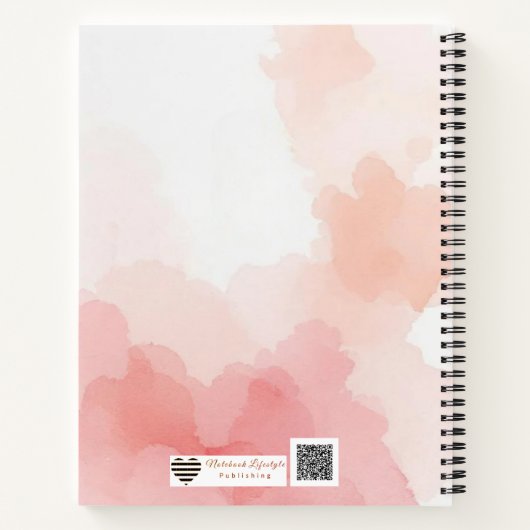 Watercolour Wash Initial Planner Notitieboek (Achterkant)