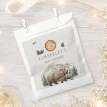 Watercolour Woodland  Oh Boy Bear Baby Shower