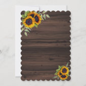 Watercolour Zonnebloem Hout Handgeschreven Baby Sh Kaart (Achterkant)