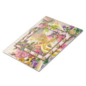 Watercolur Bloemen Regenboog Vogels Gouden Boom Ab Notitieblok (Schuin)