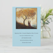 Watercouleur Koppel Verliefd in 16e-Eeuwse Stijl Kaart (Staand voorkant)