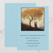 Watercouleur Koppel Verliefd in 16e-Eeuwse Stijl Kaart (Voorkant / Achterkant)