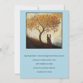 Watercouleur Koppel Verliefd in 16e-Eeuwse Stijl Kaart