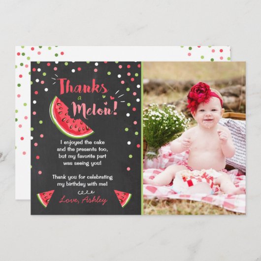 Waterdag Melon bedankt de zomer (Voorkant / Achterkant)