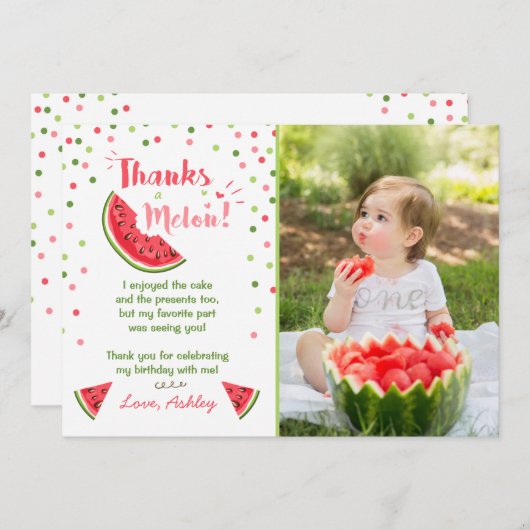 Waterdag Melon bedankt de zomer (Voorkant / Achterkant)