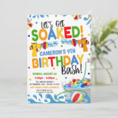 Waterdag Pistool uitnodiging (Staand voorkant)