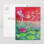 waterdanseres briefkaart (Voorkant / Achterkant)